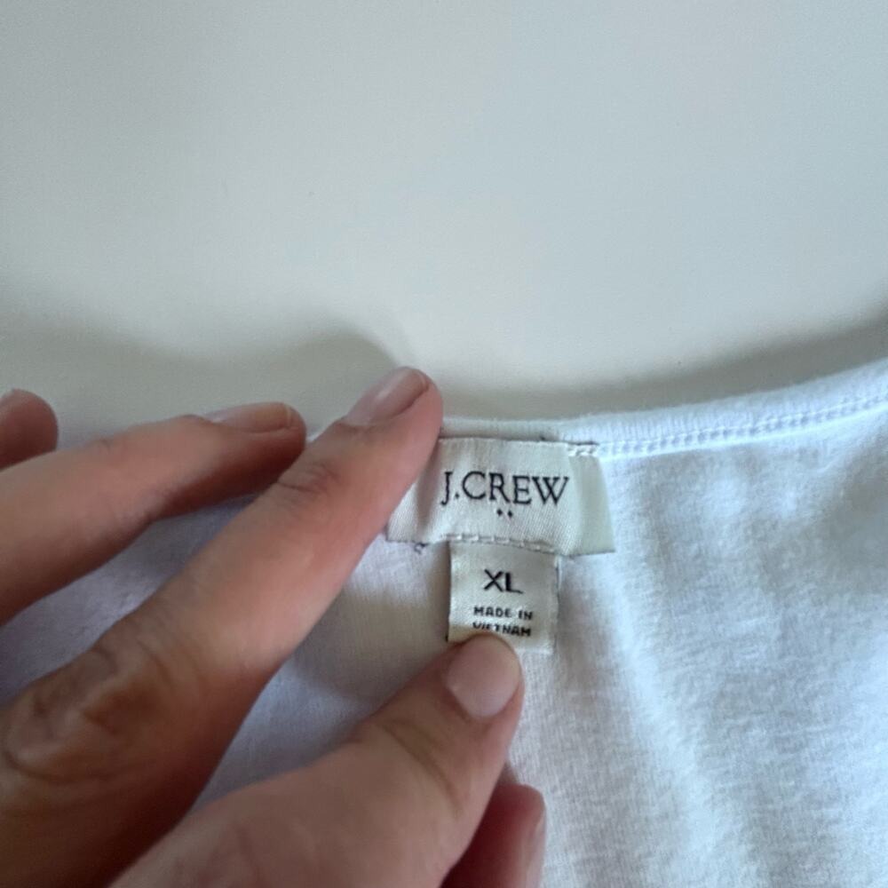 J‎ Crew Bodysuit Tank XL White - Picture 3 of 5